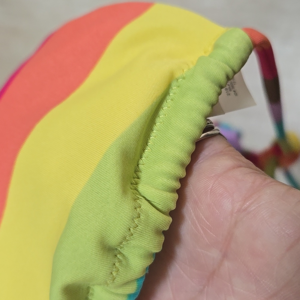 Victoria's Secret Striped Tie Bikini Top - Picture 7 of 7
